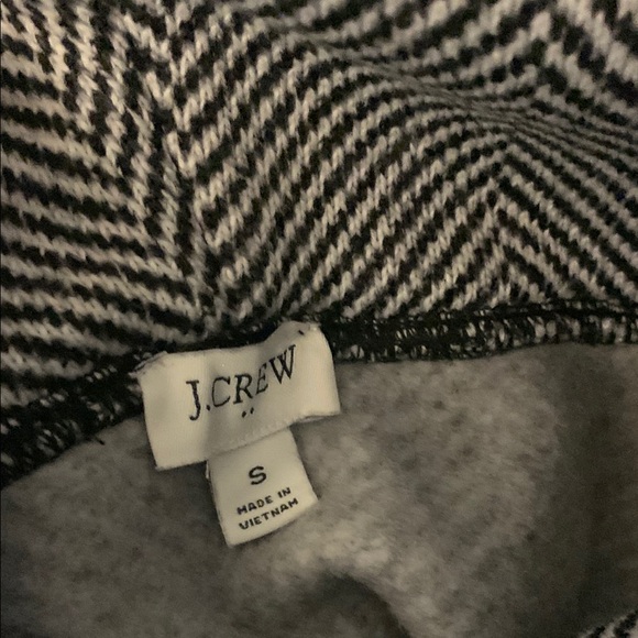 J.Crew Factory Black and White Herringbone Top - Picture 6 of 7